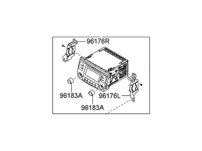 Hyundai 96185-3L150-K7 Radio Assembly-Electronic Tune Radio