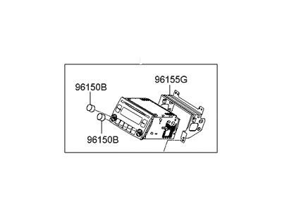 Hyundai 96170-3L150-WK Radio Assembly-Electronic Tune Radio