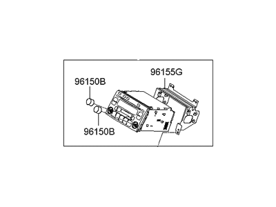 Hyundai 96190-3L150-3G Radio Assembly-Electronic Tune Radio