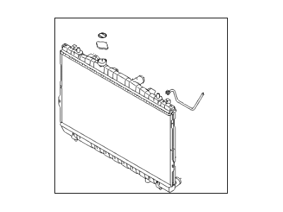 2002 Hyundai Tiburon Radiator - 25310-2D010