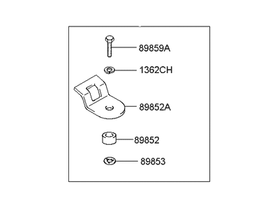 Hyundai 89899-3D000 Holder Assembly-Child Rest Hook