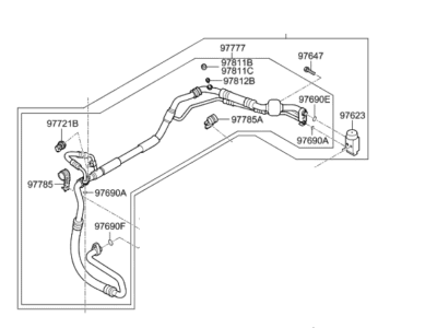 2021 Hyundai Ioniq A/C Hose - 97775-G2080