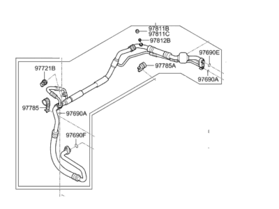 2021 Hyundai Ioniq A/C Hose - 97777-G2010