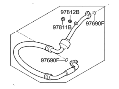 Hyundai Genesis G80 A/C Hose - 97763-B1410