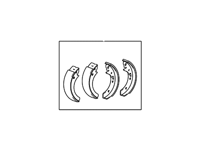 2003 Hyundai Sonata Brake Shoe - 58350-38A30