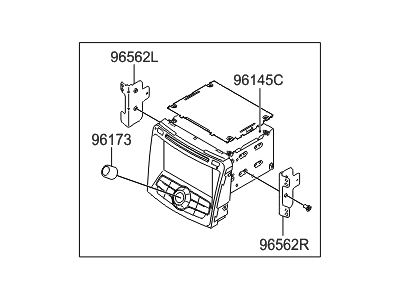 Hyundai 96560-3Q005 Module Assembly-A/V Head