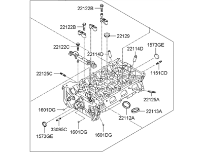 Hyundai 512QT-2CA04 Head Assembly-Cylinder