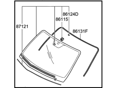 Hyundai Santa Fe Windshield - 86110-0W000
