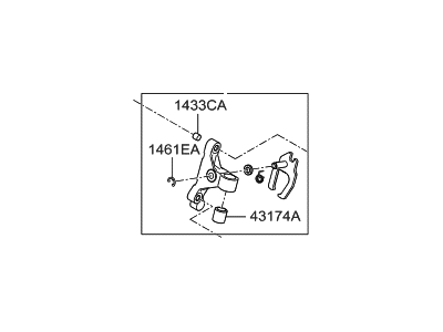 Hyundai 43850-32211 Lever Assembly-Reverse Shift