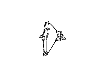 Hyundai 82404-33101 Front Right Power Window Regulator Assembly