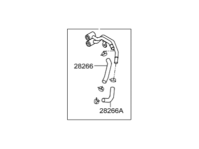 Hyundai 28235-2B710 Pipe & Hose Assembly-Turbo Changer WATERFEED