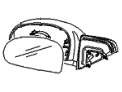 Hyundai Sonata Mirror Actuator - 87612-3K900