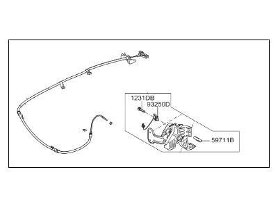 Hyundai 59700-C1000 Pedal Assembly-Parking Brake