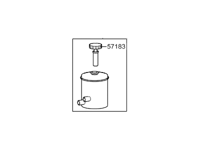 2005 Hyundai Sonata Power Steering Reservoir - 57176-38000