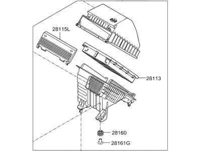 Hyundai 28110-D3500 Cleaner Assembly-Air