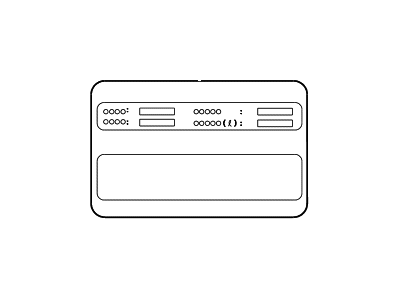 Hyundai 32450-3F821 Label-Emission Control