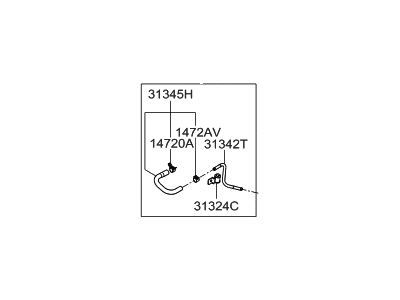 Hyundai 31341-0A100 Vapor Tube & Hose Assembly