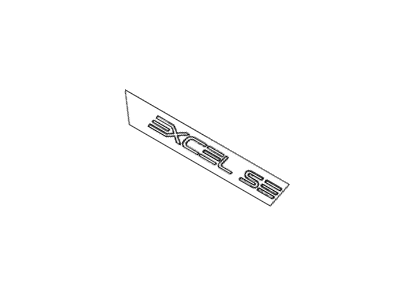 Hyundai 86312-24030-GD Excel Se Emblem