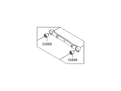Hyundai 55100-4Z000 Arm & Bush Assembly-Suspension Upper