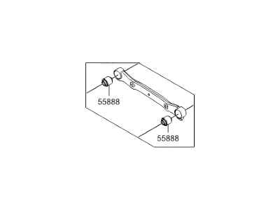 Hyundai 55100-4Z100 Arm & Bush Assembly-Suspension Upper