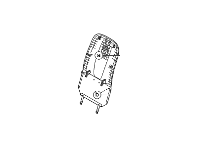 Hyundai 88491-F2000-TRY Map Board Assembly-Front Seat Back,R