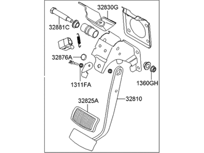 Hyundai Veracruz Brake Pedal - 32800-3J100