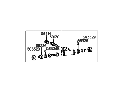 1991 Hyundai Excel Wheel Cylinder - 58330-23300