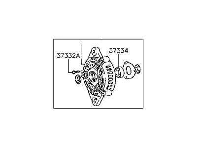 Hyundai 37330-35020 Bracket Assembly-Generator Front