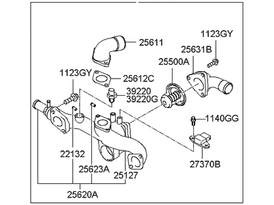 Hyundai 25600-39010 Control Assembly-Coolant Temperature