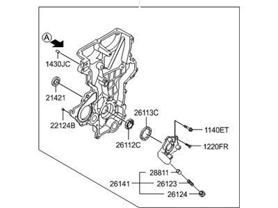 Hyundai 21350-2B702 Cover Assembly-Timing Chain