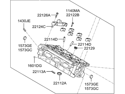 Hyundai Entourage Cylinder Head - 531R5-3CA00