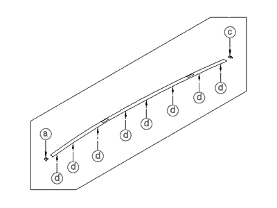 Hyundai 87261-2L100 Garnish Assembly-Roof Side,RH