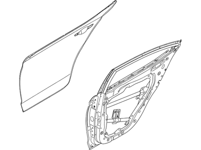 Hyundai 77003-F3000 Panel Assembly-Rear Door,LH
