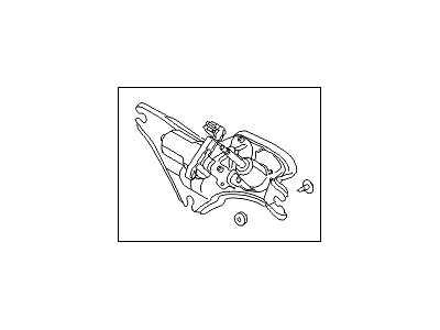 Hyundai 98700-D3000 Rear Wiper Motor & Linkage Assembly