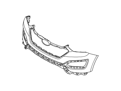 Hyundai 86511-4Z000 Front Bumper Cover, Upper