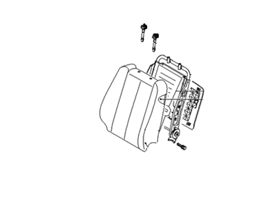 Hyundai 88310-0A070-HZB Back Assembly-Front Seat Driver