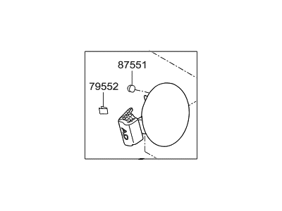 Hyundai 69510-F2000 Fuel Filler Door Assembly