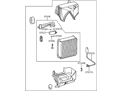 Hyundai 97601-29002 EVAPORATOR Unit