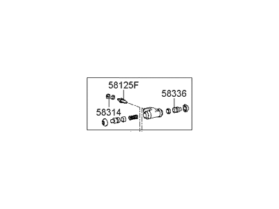 Hyundai Accent Wheel Cylinder - 58330-25200