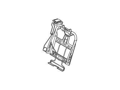 Hyundai 89410-B8300-VYN Frame Assembly-2ND Seat Back,RH