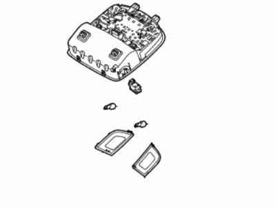 Hyundai 92800-F2060-XUG Overhead Console Lamp Assembly
