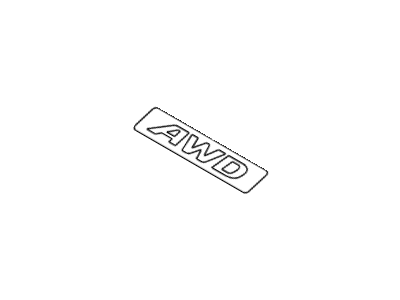 Hyundai 86341-B8000 Awd Emblem(Badge)