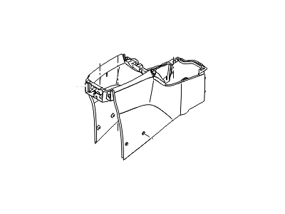 Hyundai 84616-2V000-RY Console-Rear Floor