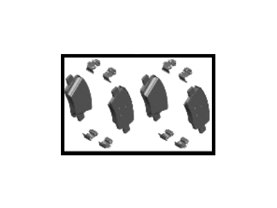 2022 Hyundai Santa Fe Hybrid Brake Pad Set - 58302-P2A31