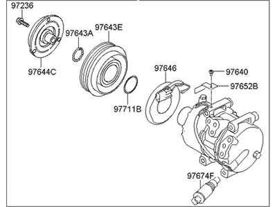 Hyundai 97701-2S500 Compressor Assembly