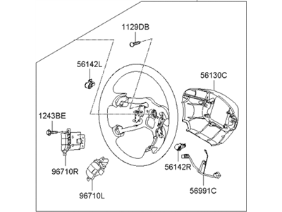 2006 Hyundai Azera Steering Wheel - 56110-3L600-A9