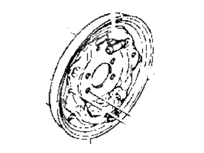 1992 Hyundai Sonata Brake Dust Shield - 58355-33000