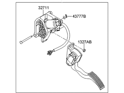 Hyundai 32700-3K300 Pedal Assembly-Accelerator