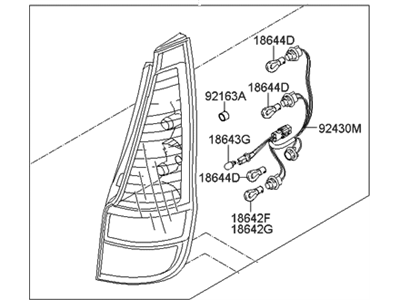 Hyundai 92402-2L100 Lamp Assembly-Rear Combination,RH