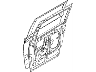Hyundai 77004-4D010 Panel Assembly-Rear Door,RH